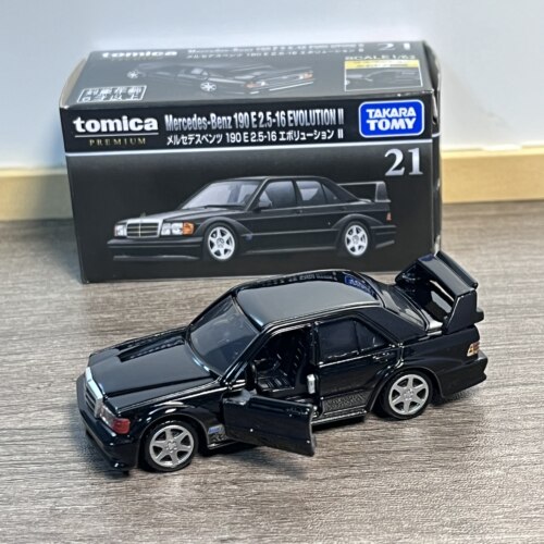 TOMY多美卡合金车黑盒TP21奔驰梅赛德斯MERCEDES190E模型收藏摆件
