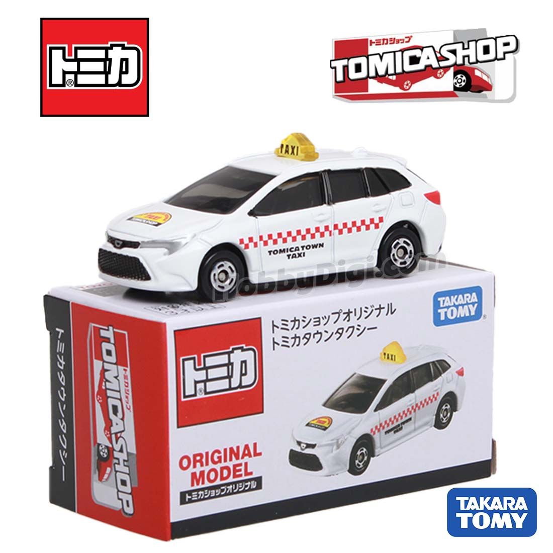 tomy多美卡商城原创限定收藏绝版小镇出租车shop合金小车模型玩具