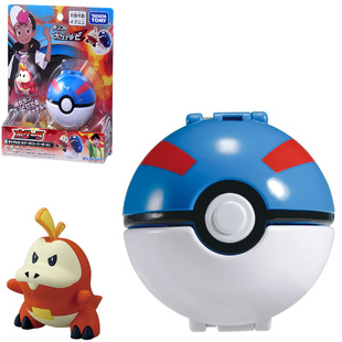 TOMY多美卡 精灵宝可梦 朱紫御三家呆火鳄超级球套装手办模型玩具