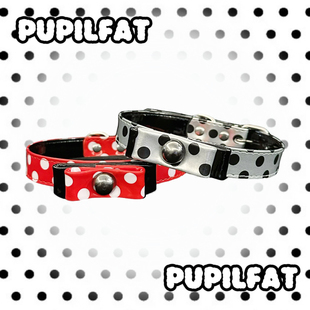 PUPILFAT原创·复古红色银色波点蝴蝶结项圈choker童趣撞色甜酷