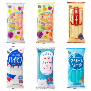日本进口光武水果棒棒冰果汁乳酸菌 海盐荔枝西瓜果味碎碎冰