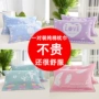 Khăn bông gạc 100% cotton vài bộ phim hoạt hình cao cấp khăn màu rắn gối đơn châu Âu - Khăn gối khăn trải gối