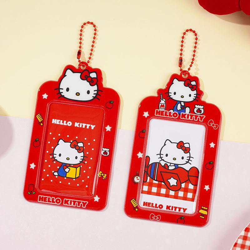 正版三丽鸥悦木凯蒂猫系列公交卡套卡通高颜值卡通便携证件卡套