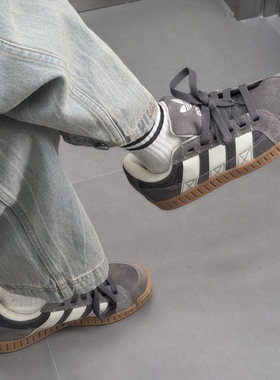 正品Adidas阿迪达斯三叶草帆布面百搭低帮运动休闲复古板鞋JI3126