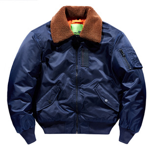 棒球服秋冬季新款装美式棉服加厚大码棉衣飞行员外套翻领夹克男款