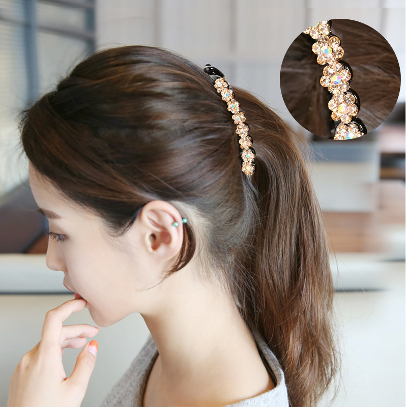 竖式发卡竖夹马尾夹气质香蕉夹子头饰发夹女夏季后脑勺水钻竖卡子|ruв категории Украшения,ювелирные изделия, шпилька - от Buy2taobao.com для оказания профессиональной услуги покупки агента Taobao