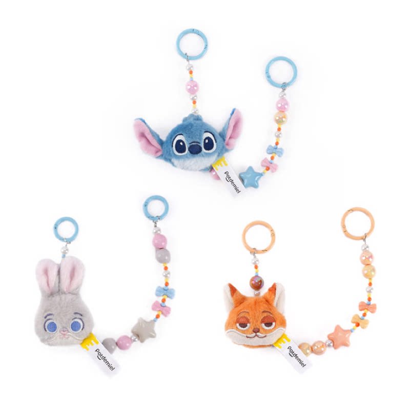 包邮迪士尼史迪奇朱迪狐尼克马卡龙糖豆背包玩偶挂件饰品