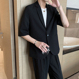夏季男士日常休闲纯色西服套装P160，男装西服套装，星座407-1