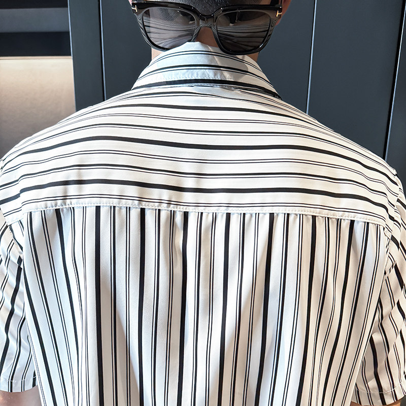 2025夏季新款青年短袖衣服街帅气男夏装潮款（单衣服）P50,男装T恤,星座407-1