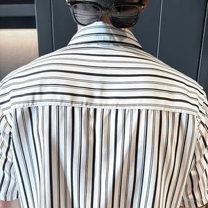 2025夏季新款青年短袖衣服街帅气男夏装潮款（单衣服）P50图片