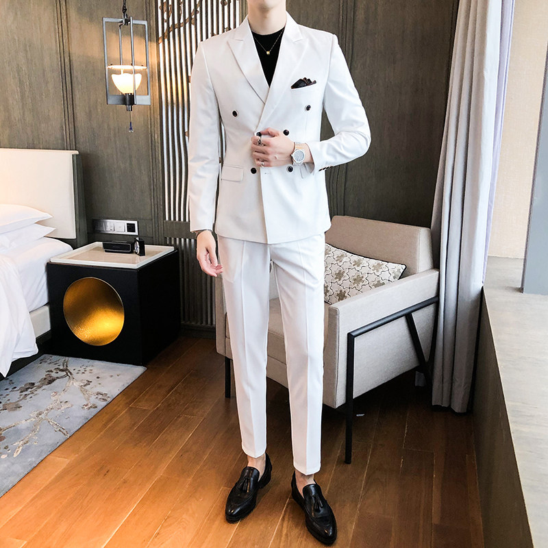 时尚青年男士修身日常商务西服套装P170,男装西服套装,星座407-1