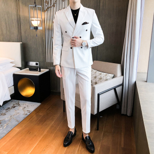 时尚青年男士修身日常商务西服套装P170图片