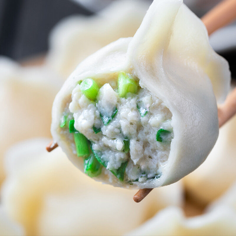 新货新鲜鲅鱼水饺速冻海鲜饺子500g袋装煎饺蒸饺速食早餐宵夜海味