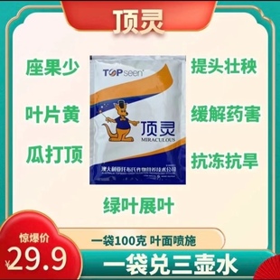 顶灵 黄瓜花打顶 瓜打顶 叶面肥 海藻精 提高发芽率苗期苗壮抗逆