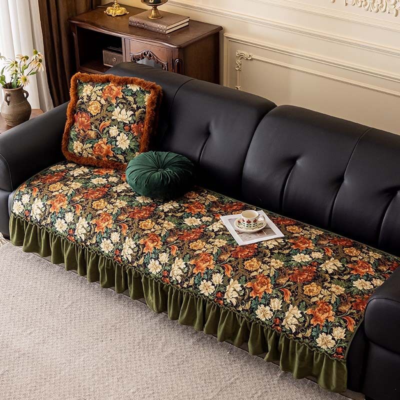 沙发套轻奢高级感四季通用客厅防滑万能盖巾复古防尘沙发盖布耐脏