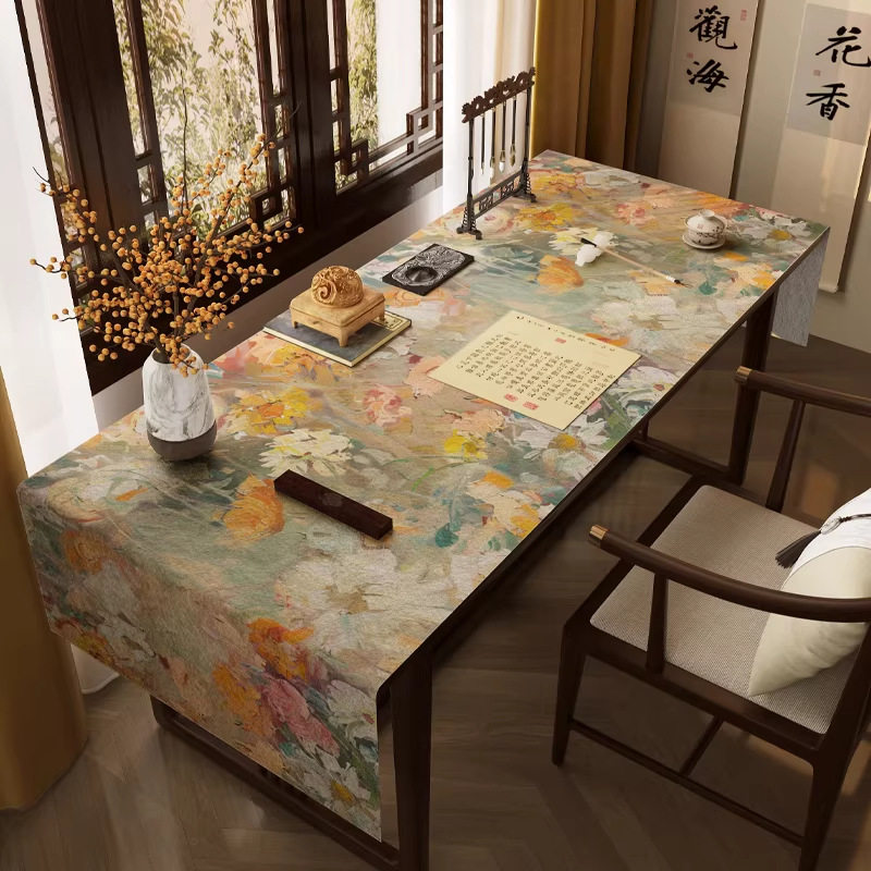 印花书法毛毡垫大尺寸羊毛书法垫书房毛笔练字毛毡桌布桌垫可裁剪