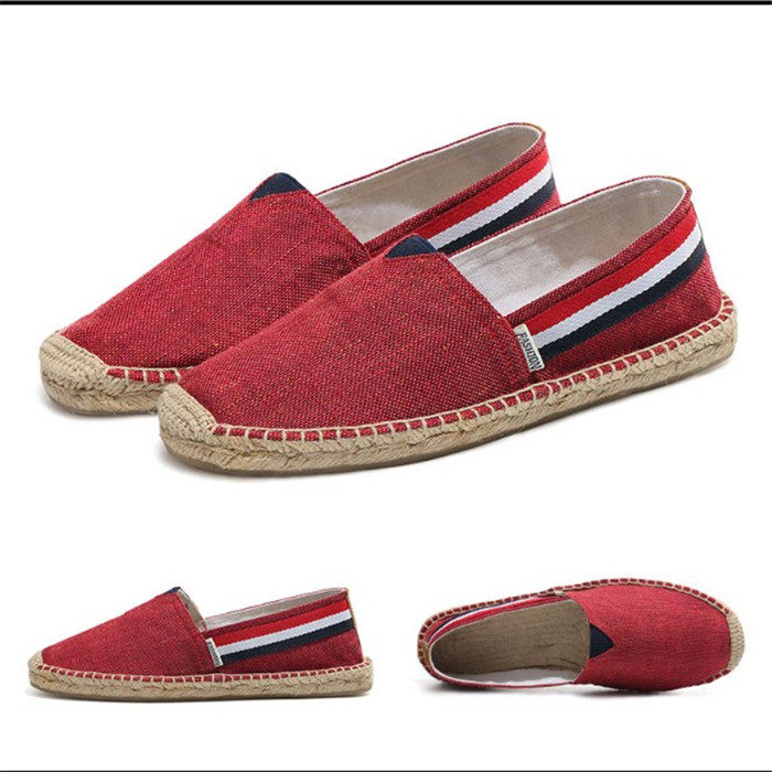2018 summer Flax Straw shoes canvas shoe Chinese style Solid A pedal Lazy man Fisherman shoes Cloth shoesin the Men's Shoes, Canvas shoes  category - from Buy2taobao.com to provide professional Taobao agent buy service