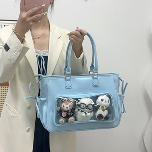 大容量双肩痛包追星人演唱会藏灯牌支架托特包通勤手提单肩斜跨包