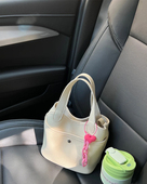 2025韩国ins新款 菜篮子包包手提包时尚 百搭软皮质感斜挎水桶包女