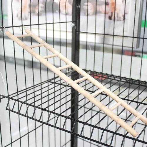 1PC Birds Toy Wooden Ladders Swing Scratcher Perch Climbing