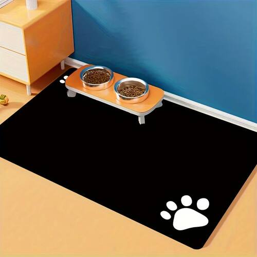 1pc Soft Non-slip Pet Mat For Dogs, Puppy Food Mat, Super Ab