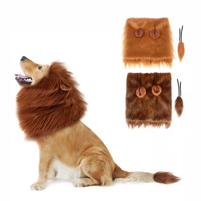 Lion Mane Dog Costume Lion Wig Halloween Costume with Ears a