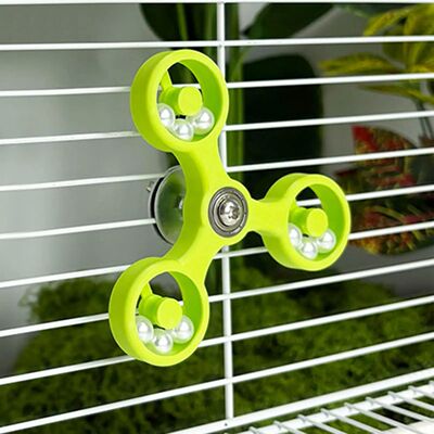 Interactive Parrot Toy Bird Cage Toy for Parrots Rotating To