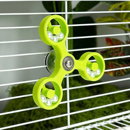 Interactive Parrot Toy Bird Cage Toy for Parrots Rotating To