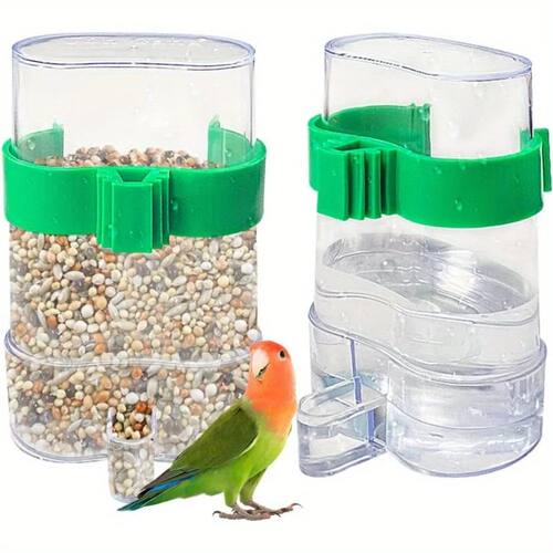 Automatic Bird Water Dispenser Bird Drinking Feeder Transpar