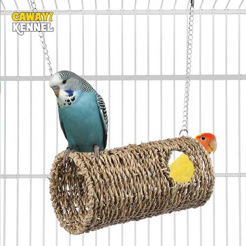 Hamster Hammock Hanging Cage Bed Tunnel Pet Rat Toys Tubes P