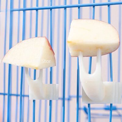 1 Pcs Bird Parrot Fruit Fork Pet Supplies Plastic Food Rack