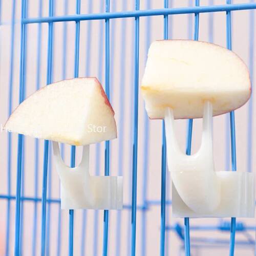 1 Pcs Bird Parrot Fruit Fork Pet Supplies Plastic Food Rack