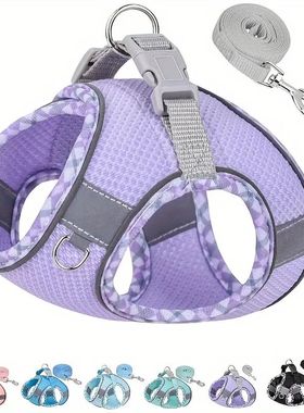 Pet Dog Harness and Leash Set for Small Medium Dogs Outdoor