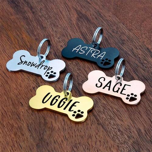 Stainless steel Personalized Engraving Anti-lost Dog ID Tag