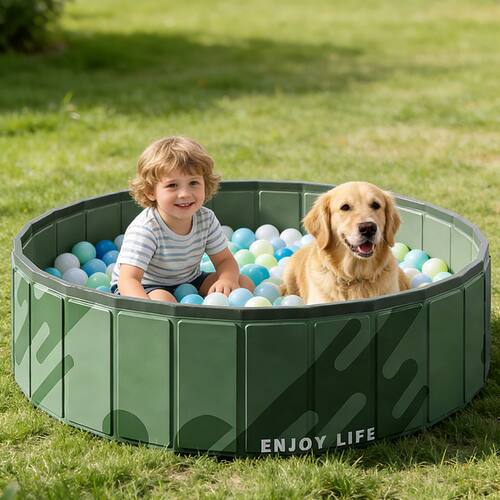 1PC Large Foldable Ball Pit Play Pool, Pet Swimming Pool for