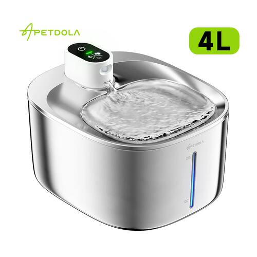4L Wireless Cat Water Fountain Auto Sensor Drinking Fountain