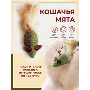 Cat Mint Ball Feather Catnip Ball Grape Catnip Teeth Grindin