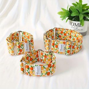 Martinagle Wide Dog Collar, Soft Patterned Anti-Pull Collar