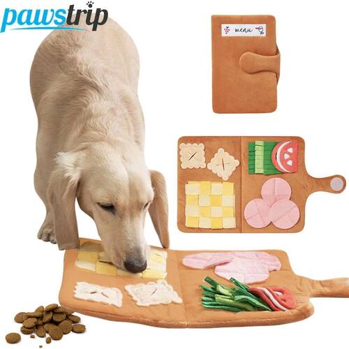 Pet Dog Snuffle Mat Puzzle Plush Dog Toys for Small Medium D