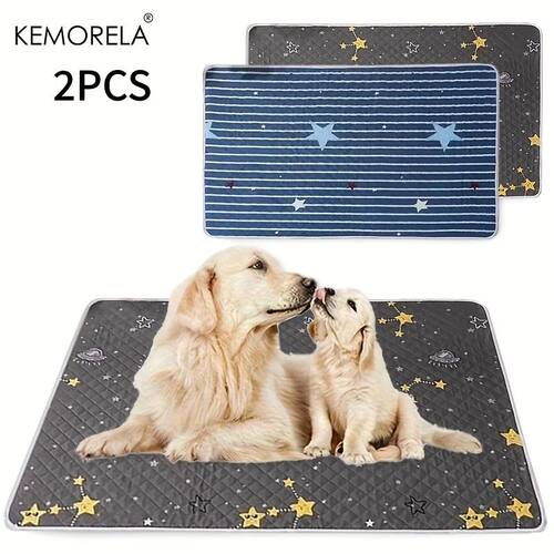 2PCS Washable Reusable Pet Urine Pads Multipurpose Floor Mat