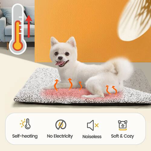Self-Heating Pet Mat, Super Soft Aluminum Film Dog Mattress