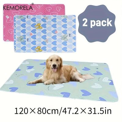 2PCS Washable Dog Urine Pads Reusable Dog Training Pad - Ult