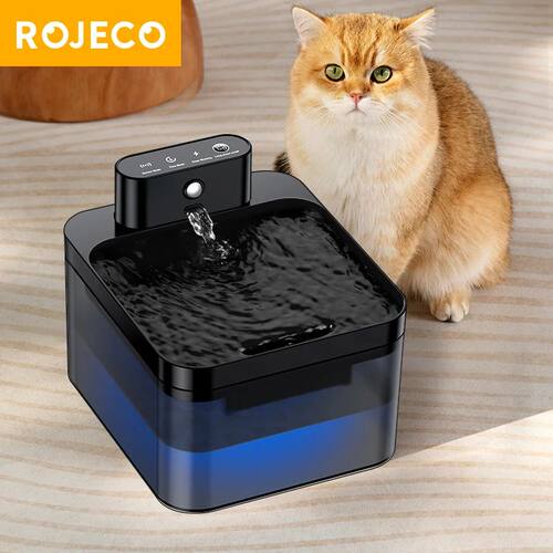 Wireless Automatic Cat Water Fountain 2600mAh Pet Water Disp