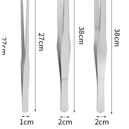 Stainless Steel Reptile Feeding Tongs With Rubber Tips Aquar