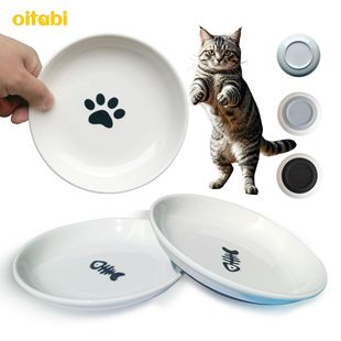 Sets Whi Anti Bowl Food Bowls Cat Spill 3PCS Oitabi