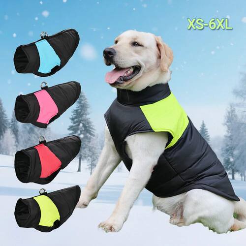 Pet Dog Jacket Warm Winter Clothes For Small Large Dogs Labr