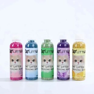 Cat Litter Deodorizing Beads Bottle - Odor Eliminator for Co
