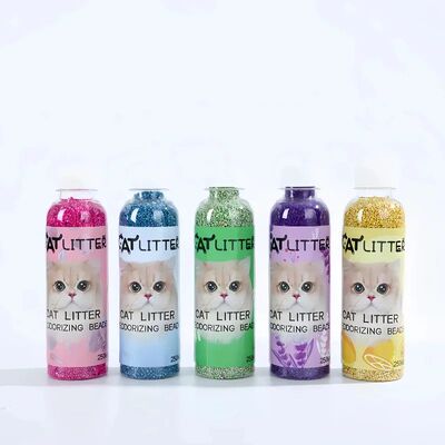 Cat Litter Deodorizing Beads Bottle - Odor Eliminator for Co