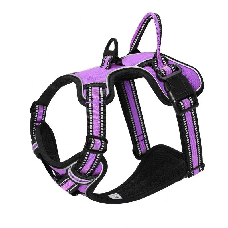Nylon Dog Harness Vest Reflective Soft Breathable No Pull Do