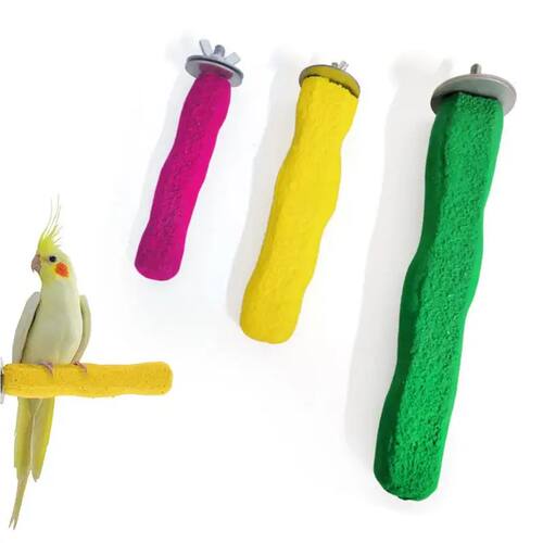 Pet Paw Grinding Stick Bird Parakeet Parrot Toy Bird Toy Gri